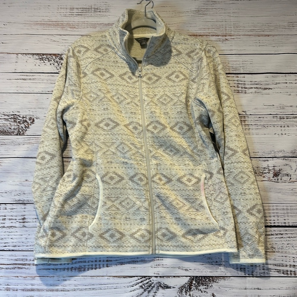 NWT Eddie Bauer‎ Radiator FZ Mock Jacket Aztec Print Size L